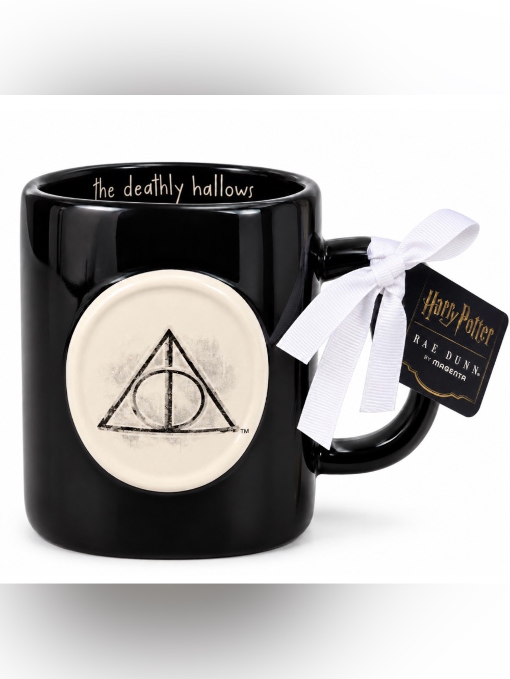Title: Rae Dunn Harry Potter Deathly Hallows Black Mug NWT HTF